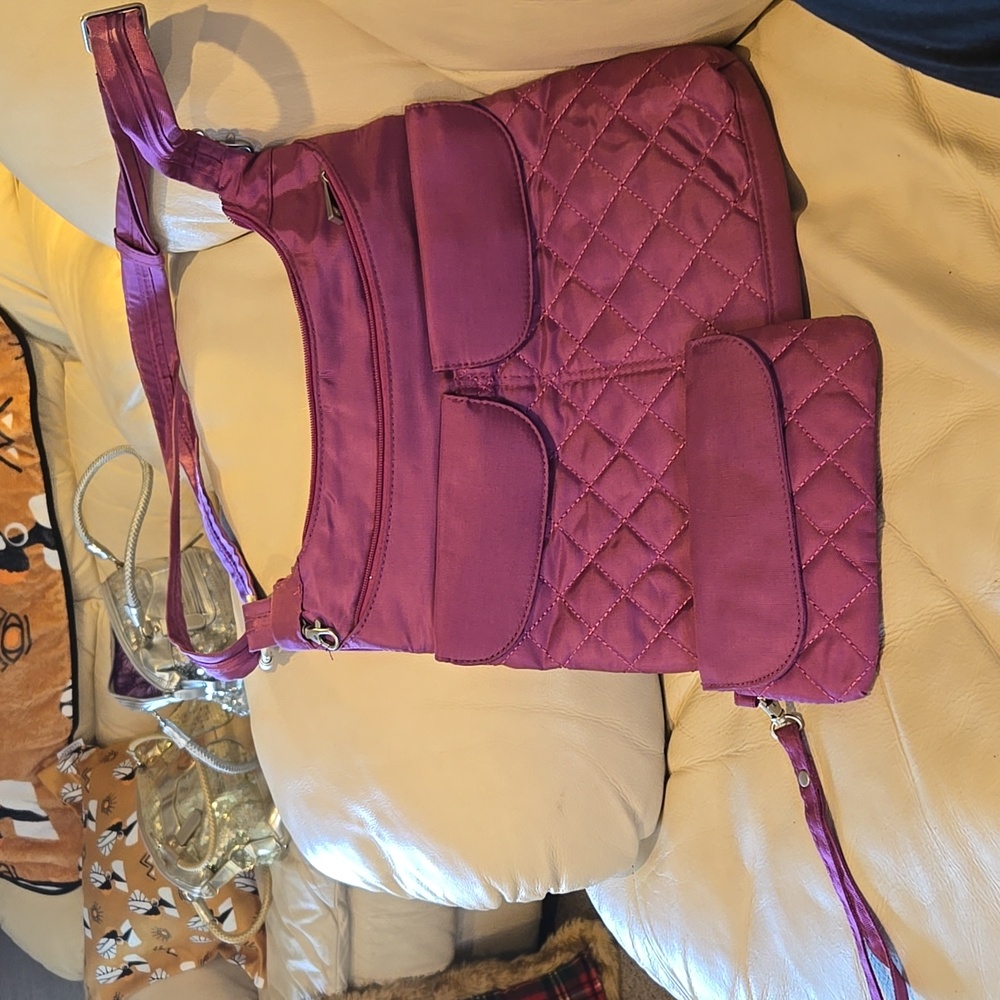 💜TRAVELON ANTI-THEFT CROSSBODY/WRISTLET SET    PRE OWNED   💜